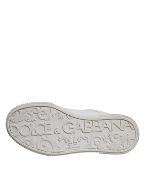 Weiß Miami Leder Low Top Turnschuhe Schuhe