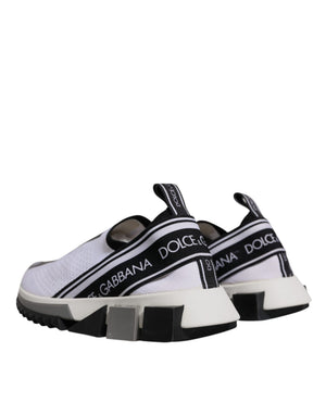 Weiß Schwarz Slip On Sorrento Sneakers Schuhe