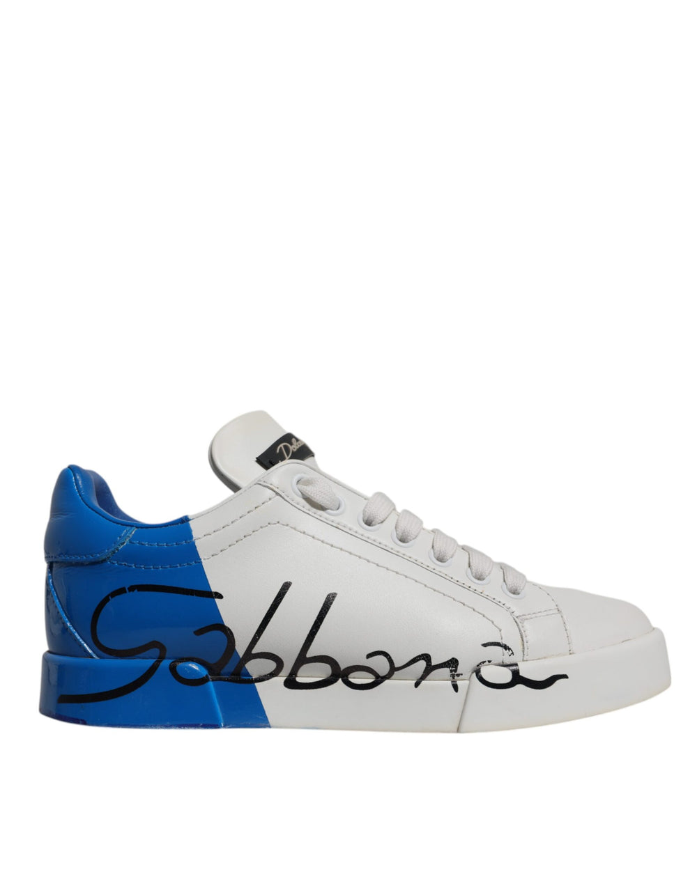 Weiß Blau Logo Portofino Turnschuhe Schuhe