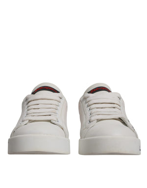 Weiß Rot Logo Portofino Turnschuhe Schuhe