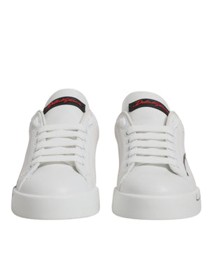 Weiß Rot Logo Portofino Turnschuhe Schuhe
