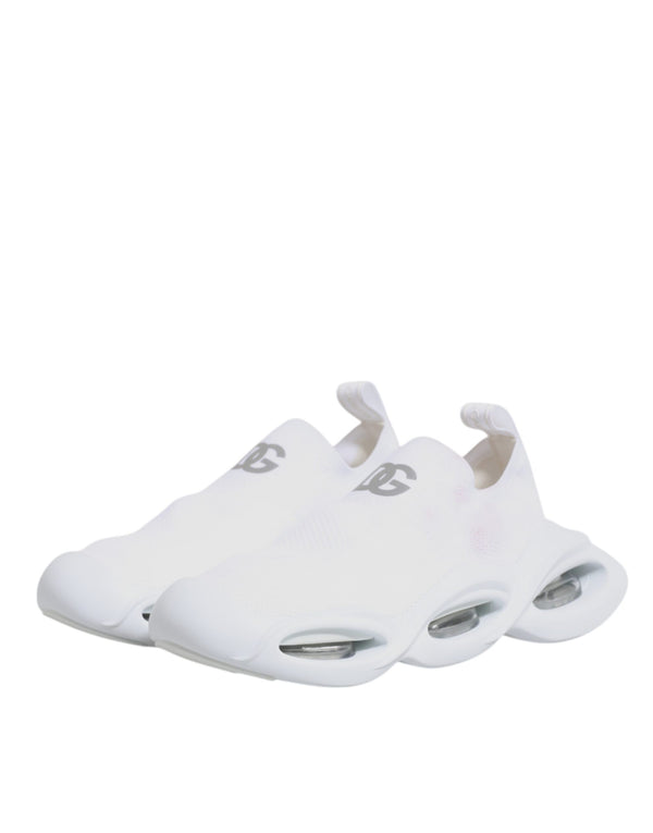 Weiß Slip On Wave Low Top Turnschuhe Schuhe