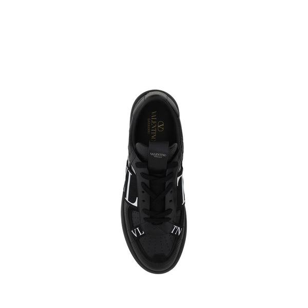 Schwarze VL7N Sneaker aus Leder