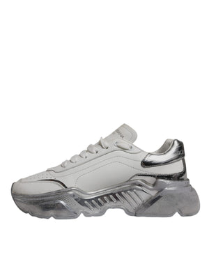Weiß Silber Daymaster Low Top Sneaker Schuhe