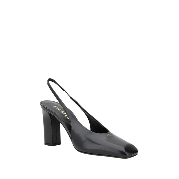 Schwarze Kalbsleder Pumps