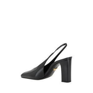 Schwarze Kalbsleder Pumps