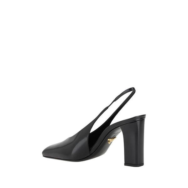 Schwarze Kalbsleder Pumps