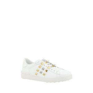 Weiße Kalbshaut Bos Taurus Sneakers mit niedrigem Schaft