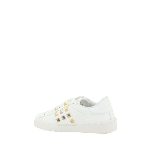 Weiße Kalbshaut Bos Taurus Sneakers mit niedrigem Schaft