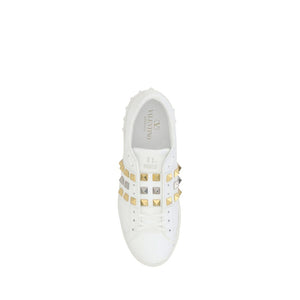 Weiße Kalbshaut Bos Taurus Sneakers mit niedrigem Schaft