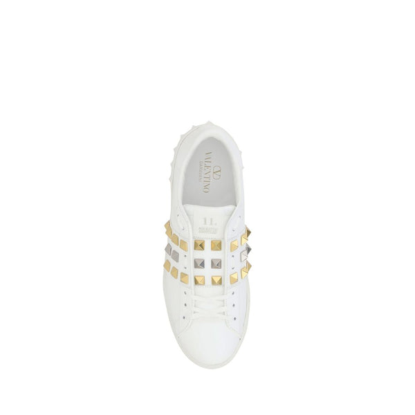 Weiße Kalbshaut Bos Taurus Sneakers mit niedrigem Schaft