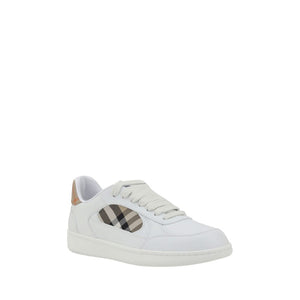 Weiße Kalbshaut Bos Taurus Sneakers mit niedrigem Schaft