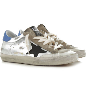 Graue Kalbsleder Sneaker