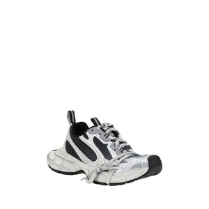 Bunte Stoff-Sneaker mit dicker Sohle