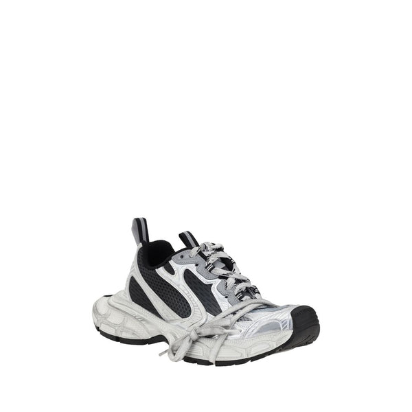 Bunte Stoff-Sneaker mit dicker Sohle