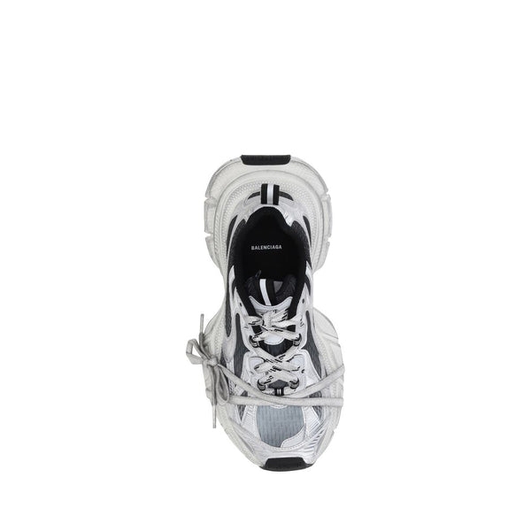 Bunte Stoff-Sneaker mit dicker Sohle