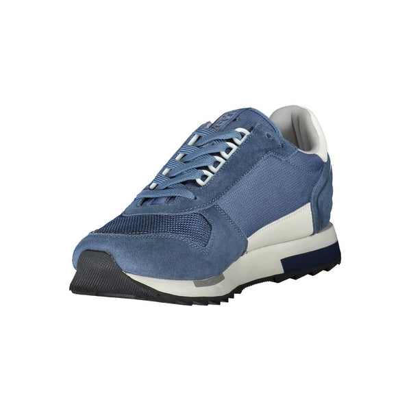 Blauer Polyester Herren Sneaker
