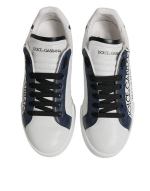 Weiß Blau Crown Low Top Männer Turnschuhe Schuhe
