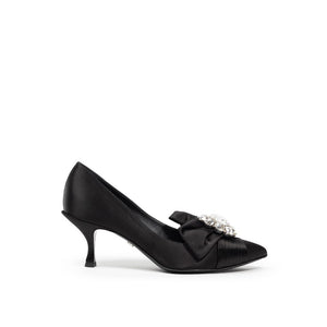 Schwarze Pumps aus Viskose