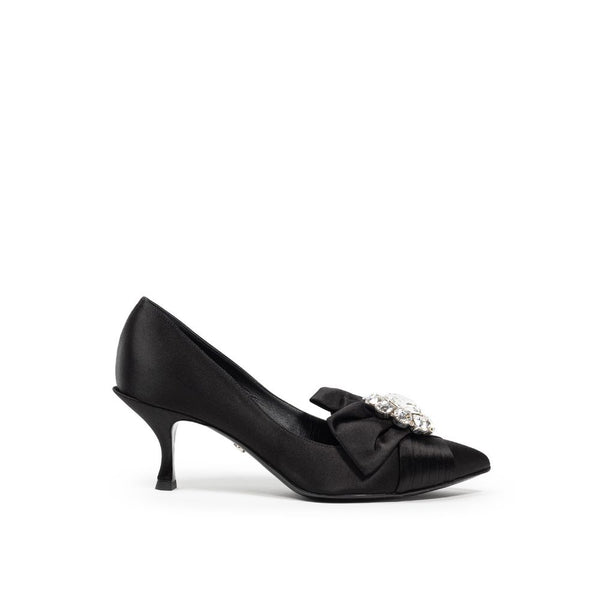 Schwarze Pumps aus Viskose