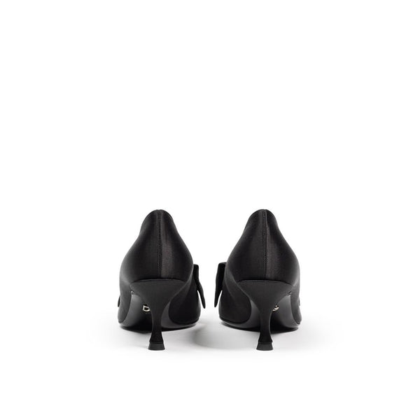 Schwarze Pumps aus Viskose