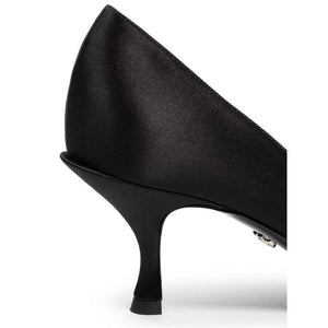 Schwarze Pumps aus Viskose