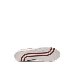 Rosa Sneaker aus Leder mit niedrigem Schaft