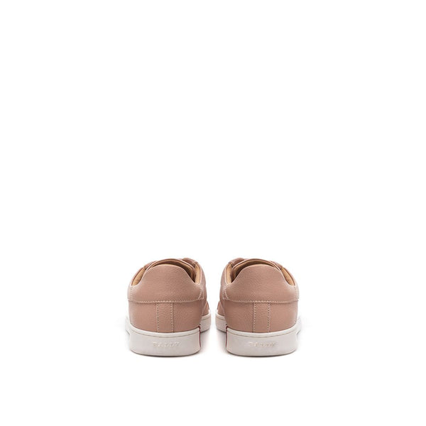 Rosa Sneaker aus Leder mit niedrigem Schaft