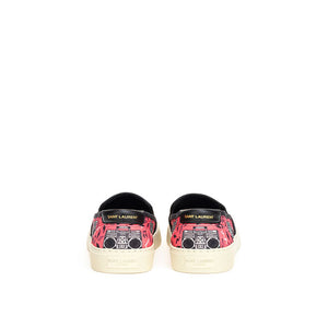 Rosa Baumwoll-Plateau-Sneaker