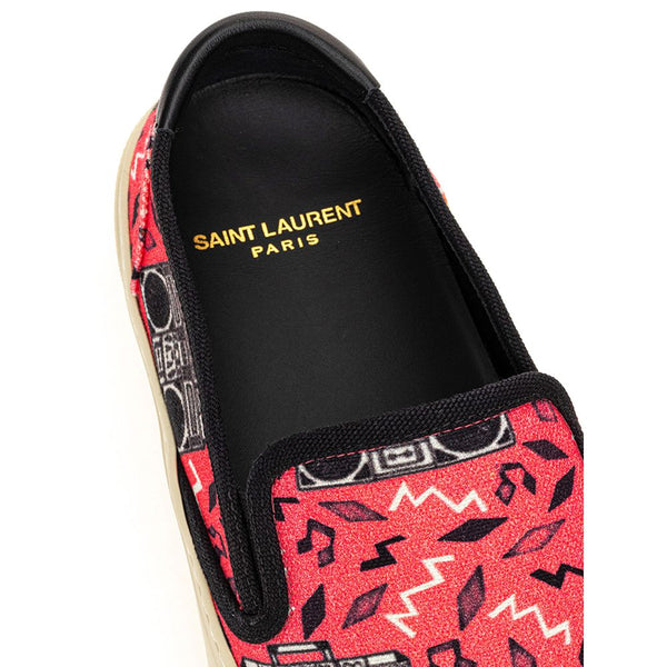 Rosa Baumwoll-Plateau-Sneaker