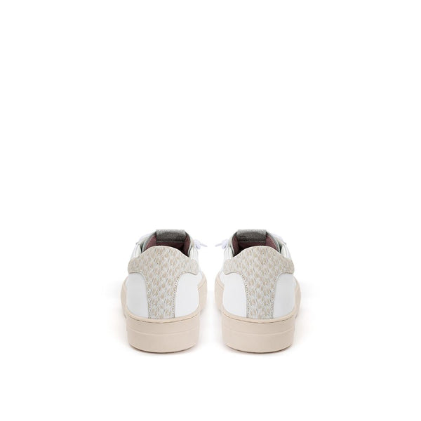 Weiße Leder Sneakers Elegante Freizeitschuhe
