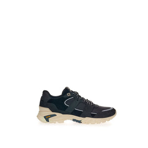 Schwarze Wildleder-Sneaker aus Leder