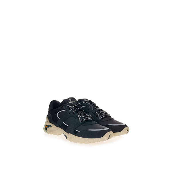 Schwarze Wildleder-Sneaker aus Leder