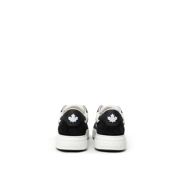 Schwarze und Weiße Leder-Sneaker