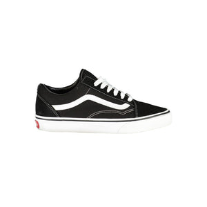 Schwarzes Leder Damen Sneaker