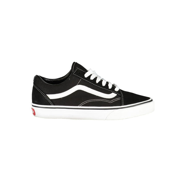 Schwarzes Leder Damen Sneaker