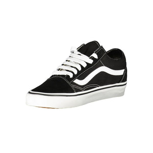 Schwarzes Leder Damen Sneaker