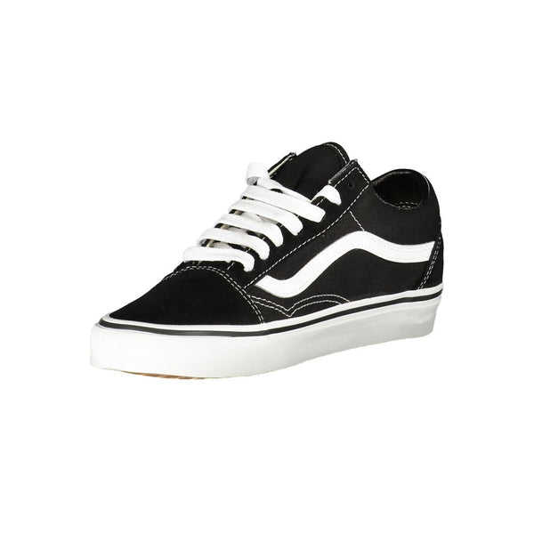 Schwarzes Leder Damen Sneaker