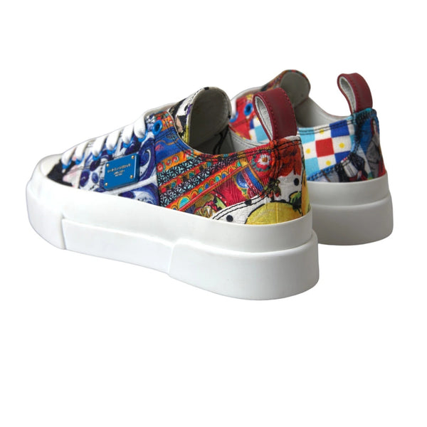 Multicolor Patchwork Low Top Sneakers Schuhe