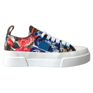 Multicolor Patchwork Low Top Sneakers Schuhe