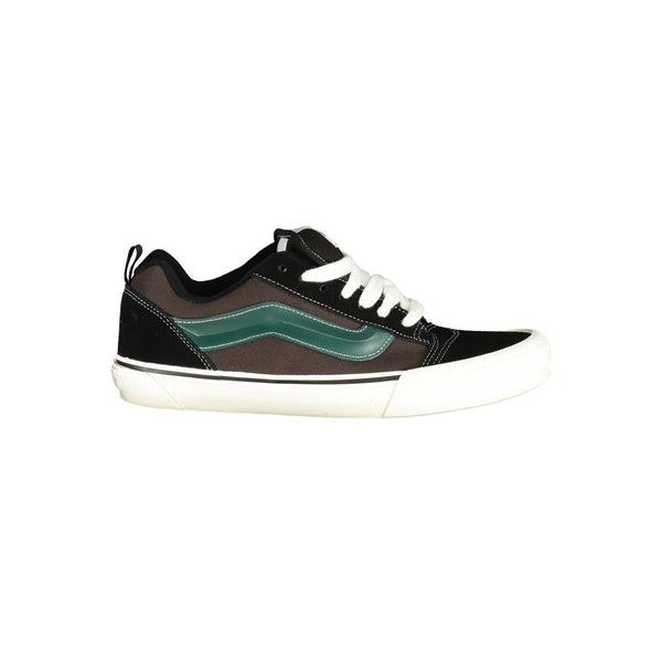 Schwarzes Leder Herren Sneaker