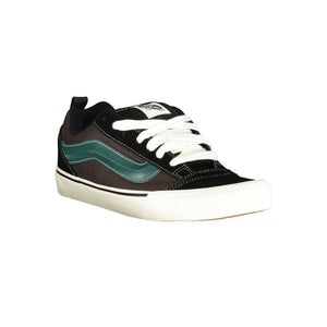 Schwarzes Leder Herren Sneaker