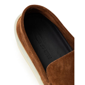Brauner Leder-Slipper