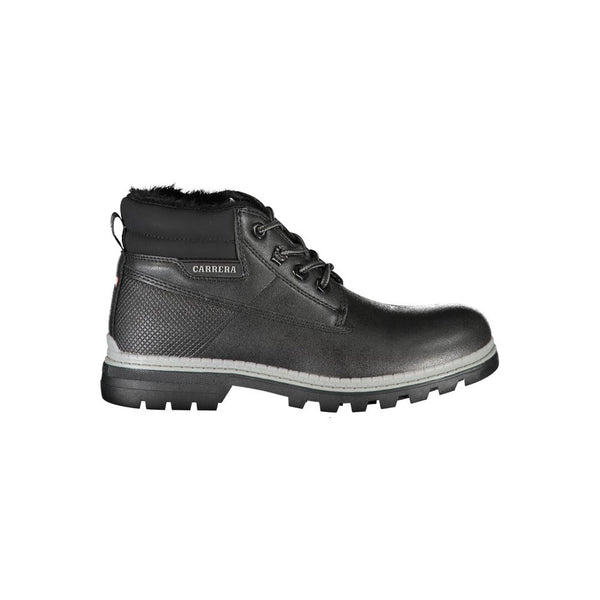 Schicke kontrastierende Schnürstiefel