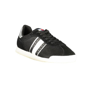 Schwarzer Polyester Damen Sneaker