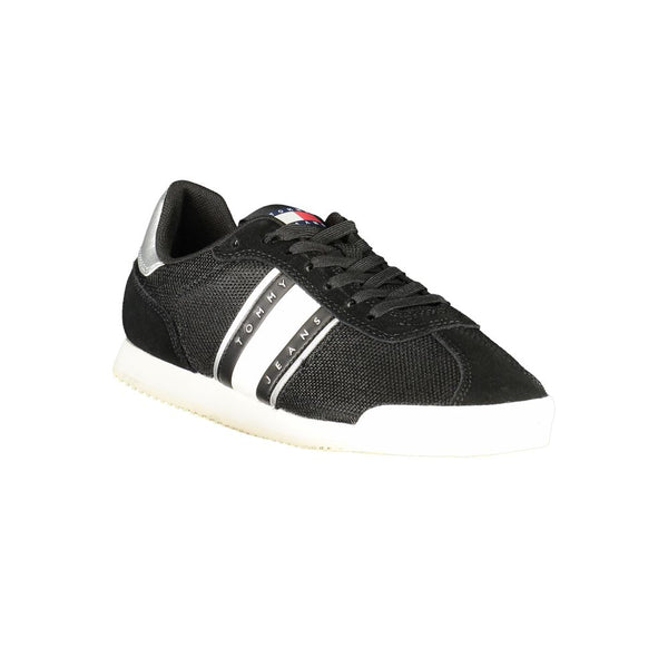 Schwarzer Polyester Damen Sneaker