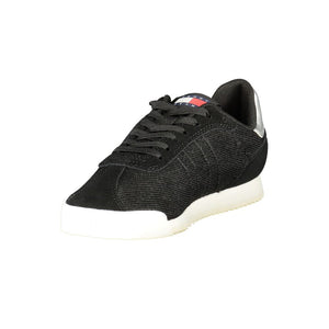 Schwarzer Polyester Damen Sneaker