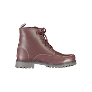 Rote Lederstiefel für Männer