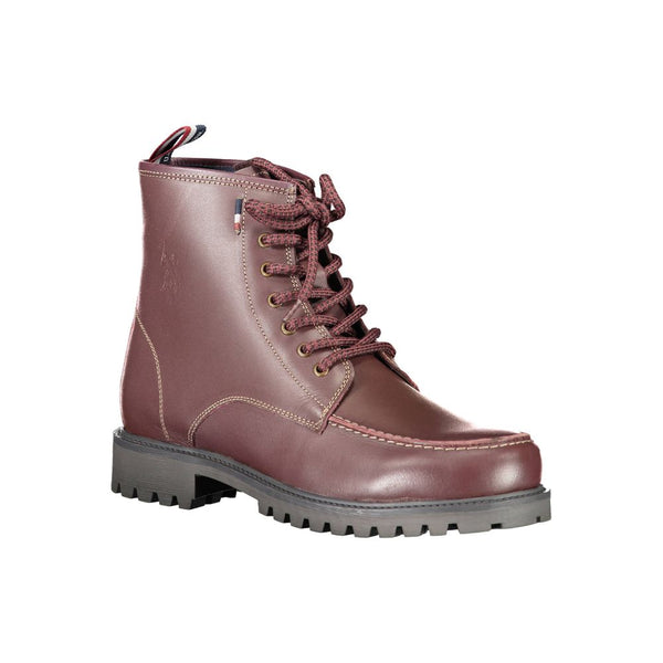 Rote Lederstiefel für Männer