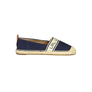 Blauer Polyester Damen-Flachschuh